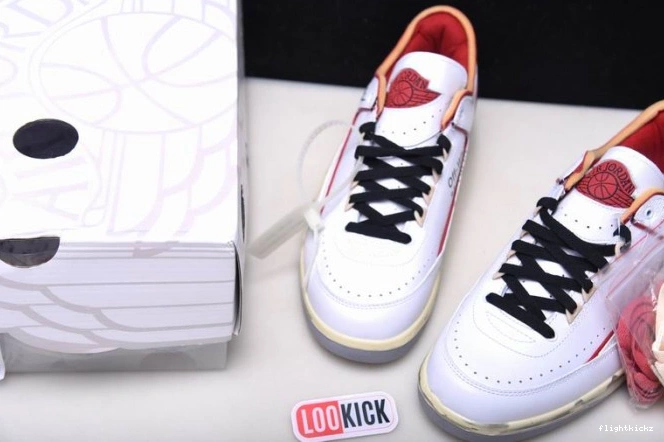 Jordan Off-White SP Red Low White 2 DJ4375-106 Retro 1110